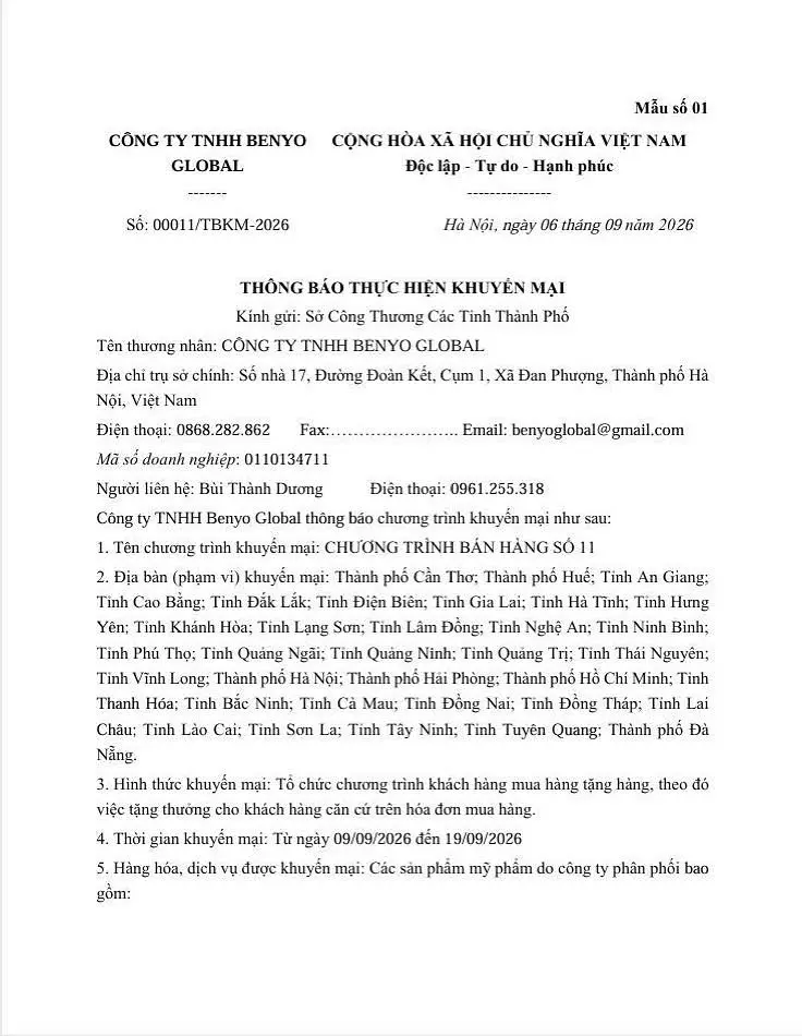 CHƯƠNG TRÌNH BÁN HÀNG SỐ 11
